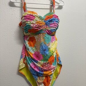 Colorful Floral Swimsuit